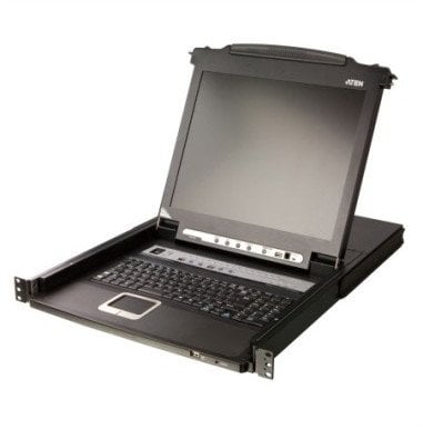 Przełącznik Aten Przełącznik KVM LCD ATEN CL5716MW o szerokości 43 cm, USB-PS/2, VGA, 16 portów, układ DE