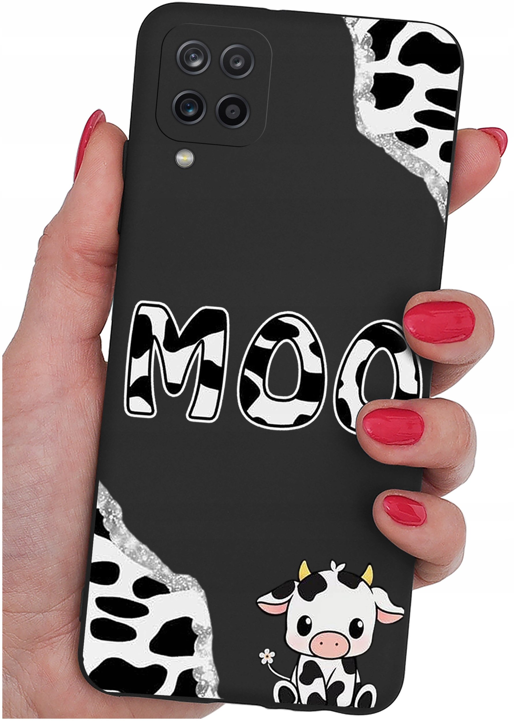 Etui do Samsung Galaxy A12|M12 WZORY |SILIKONOWE MATT CASE + SZKŁO 9H