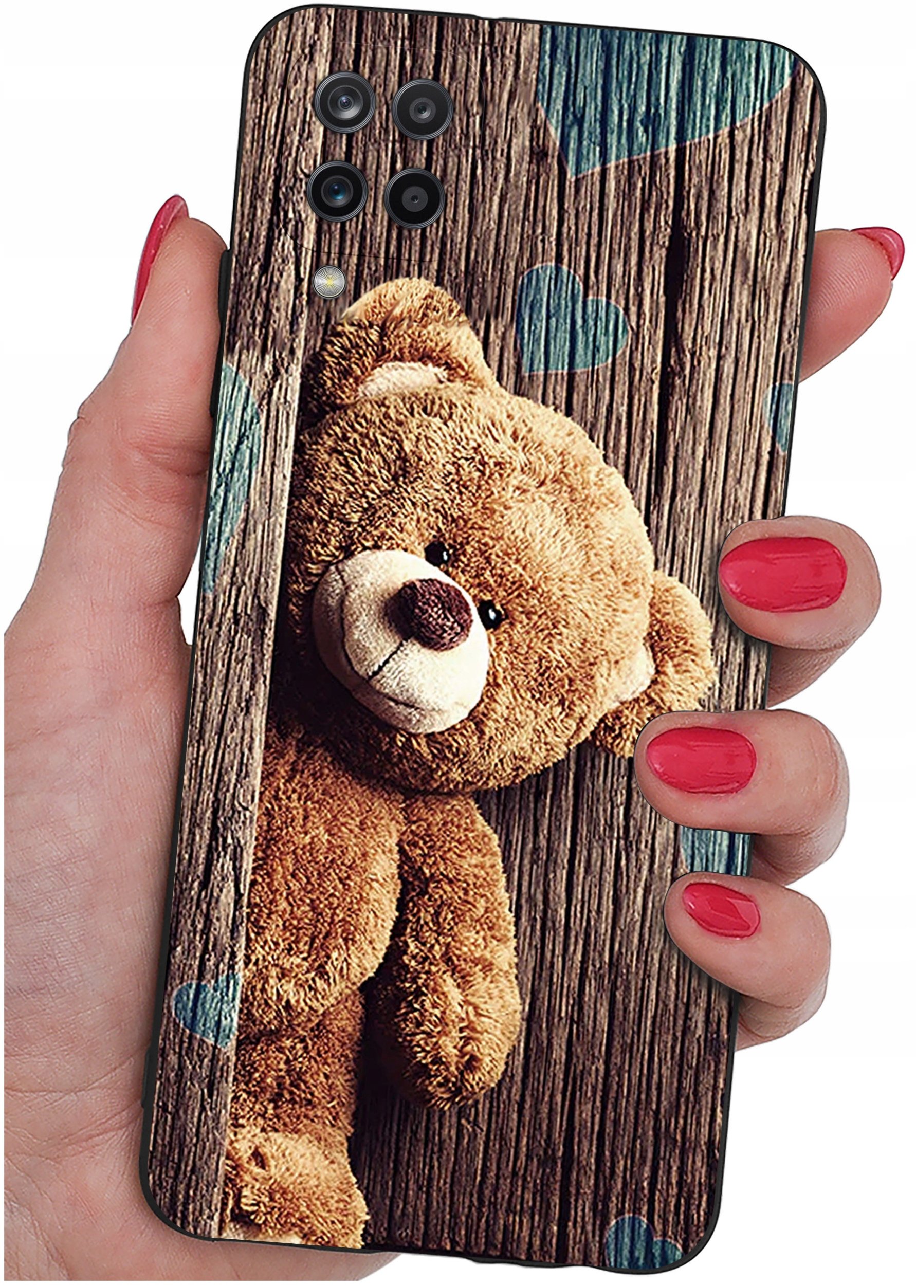 Etui do Samsung Galaxy A12|M12 WZORY |SILIKONOWE MATT CASE + SZKŁO 9H