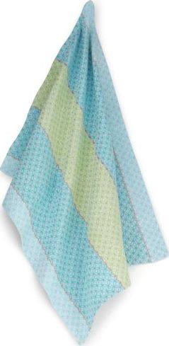 Kela Bawełniana Kela Carla ścierka kuchenna, 70x50 cm, paski niebiesko-ziel.