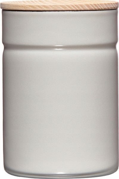 Riess RIESS - Pojemnik kuchenny z drewnianą pokrywą 0,5l Light Grey