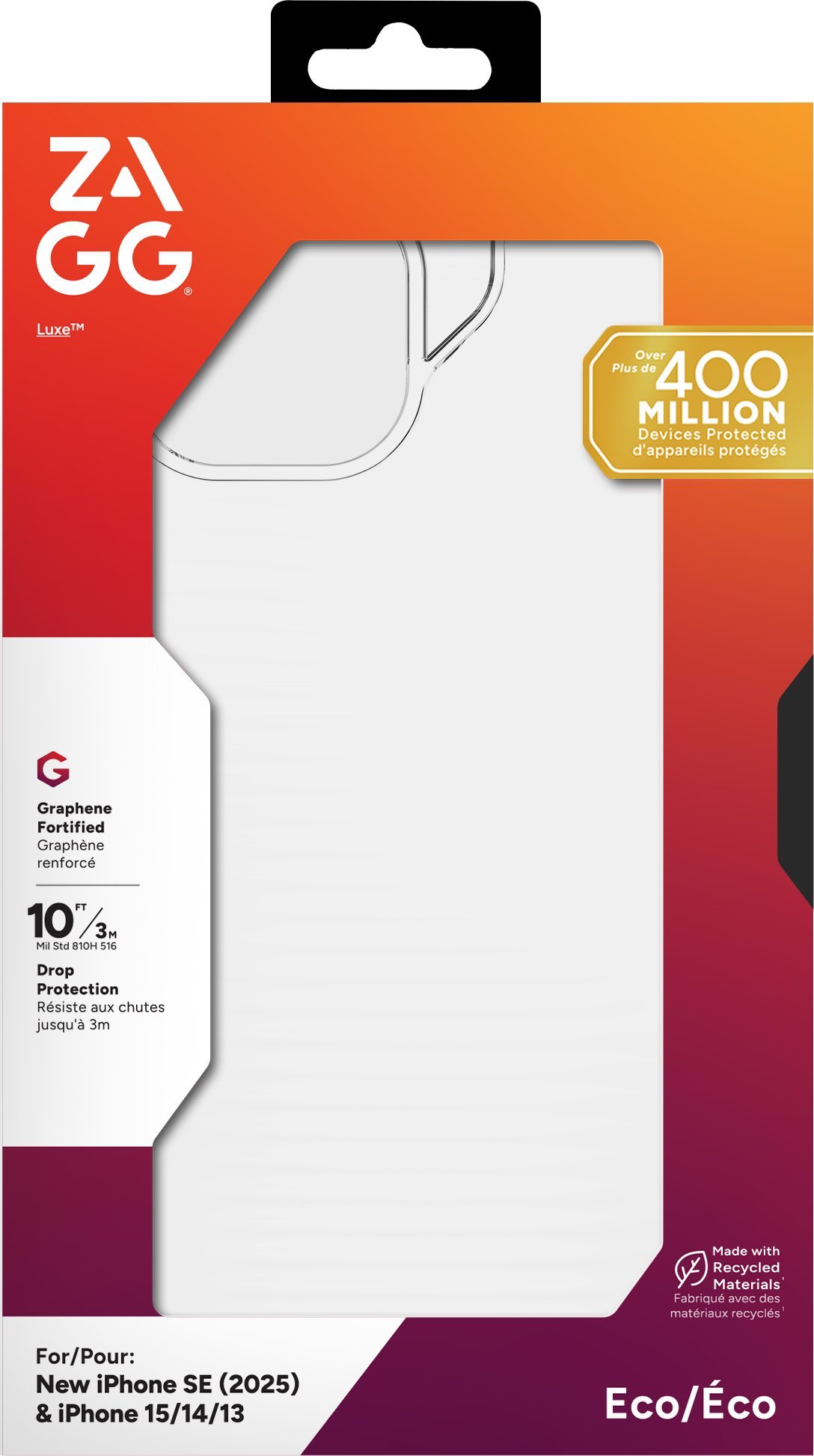 Etui ZAGG Luxe do Apple iPhone 16e / 15 / 14 / 13 (clear)