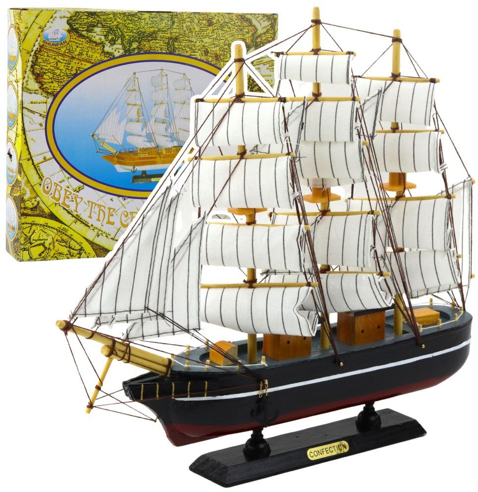 Model kolekcjonerski Statek Żaglowiec czarny