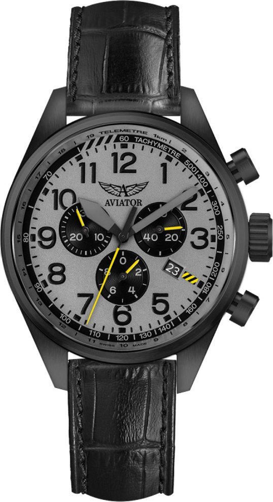 Zegarek Aviator Zegarek męski Aviator V.2.25.5.174.4 czarny