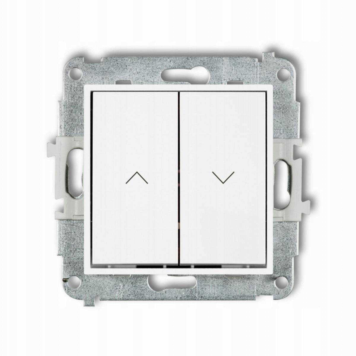 Łącznik zwierny żaluzjowy Karlik Mini 25MWP-8 biały mat