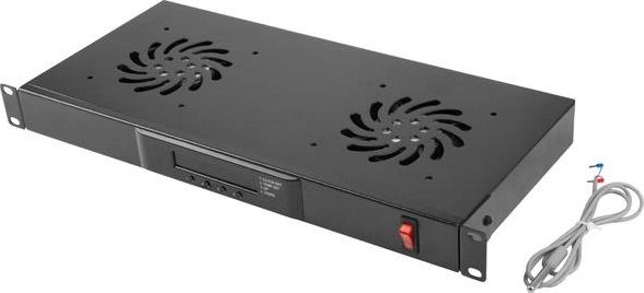 Lanberg Panel wentylacyjny do szafy 19" Czarny (AK-1502-B)