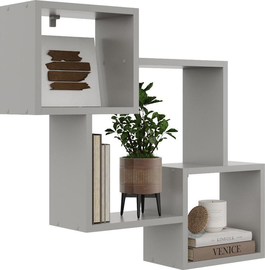 KROKUS Półka ALESIA 1 szara