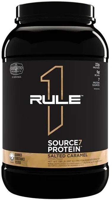 Rule One - Odżywka Białkowa Source7 Protein, Salted Caramel Gelato, Proszek 897g
