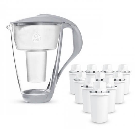 Szklany dzbanek Dafi CRYSTAL 2l stalowy 10 Classic