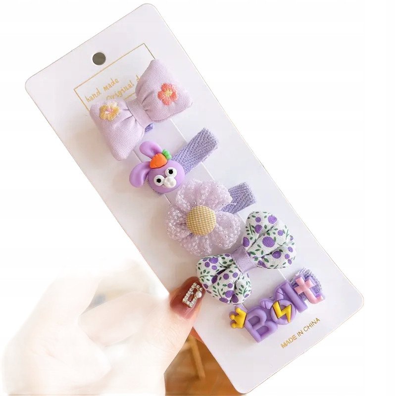 Zestaw wsuwek, spinek 5 sztuk dla Dziewczynki XIII