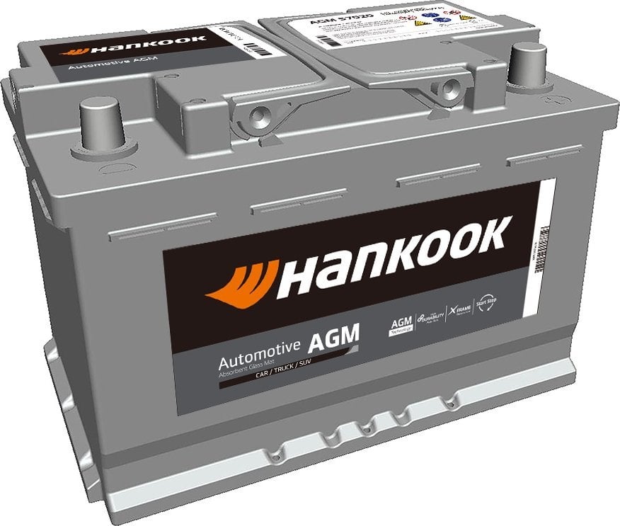 Akumulator HANKOOK 12V 70Ah/760A START&STOP AGM P+ standardowy 277x174x190 B13 agm/rozruchowy
