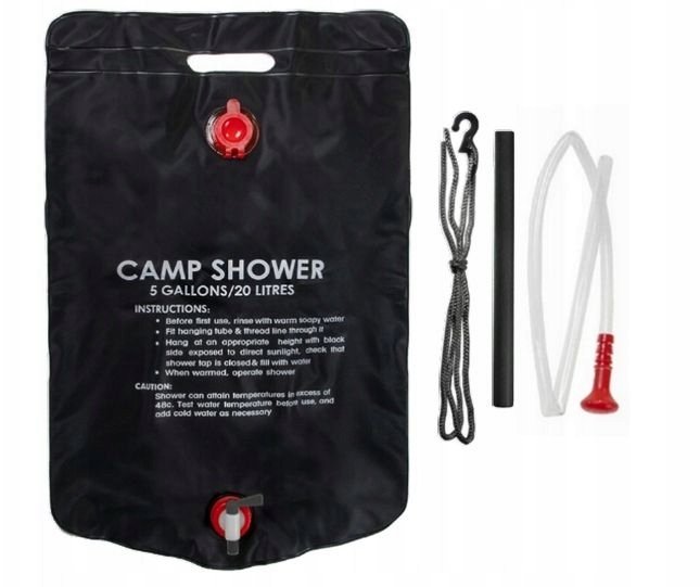 Prysznic Solarny Kempingowy Turystyczny Namiot 20L