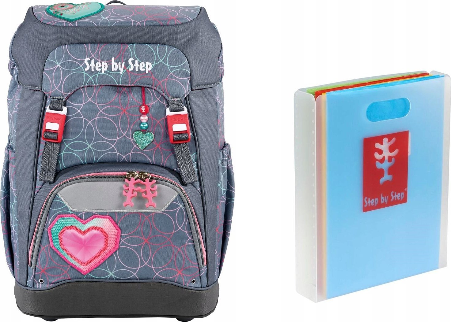 Hama SBS PLECAK SZKOLNY GRADE "GLITTER HEART "