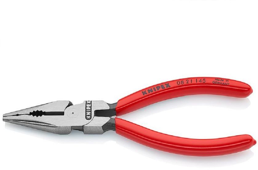 Knipex Szczypce uniwersalne z ostro zakończonymi szczękami 145 mm - 0821145