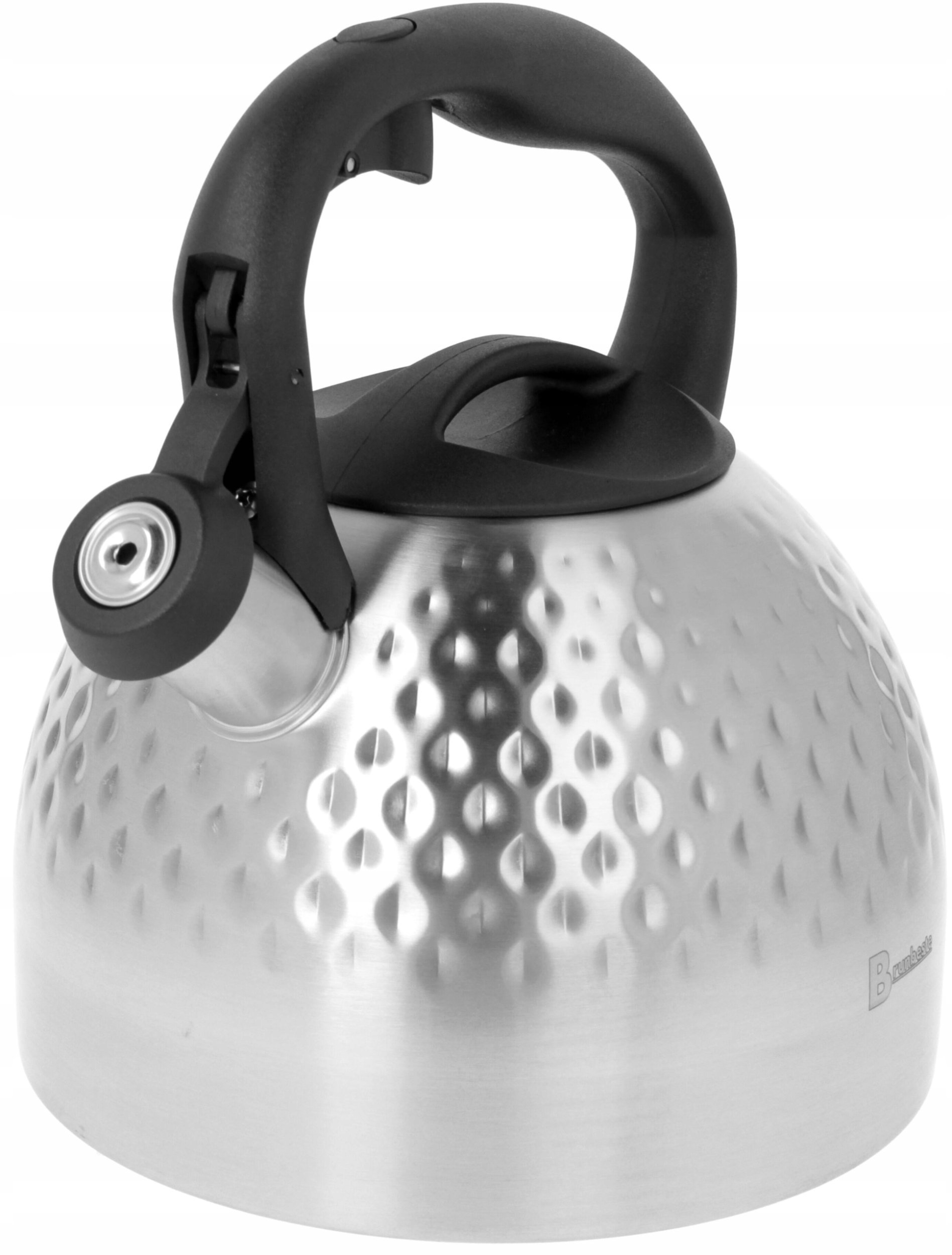 Brunbeste Czajnik na gaz stalowy z gwizdkiem indukcyjnym 2.7L srebrny diament BRUNBESTE BB-2467
