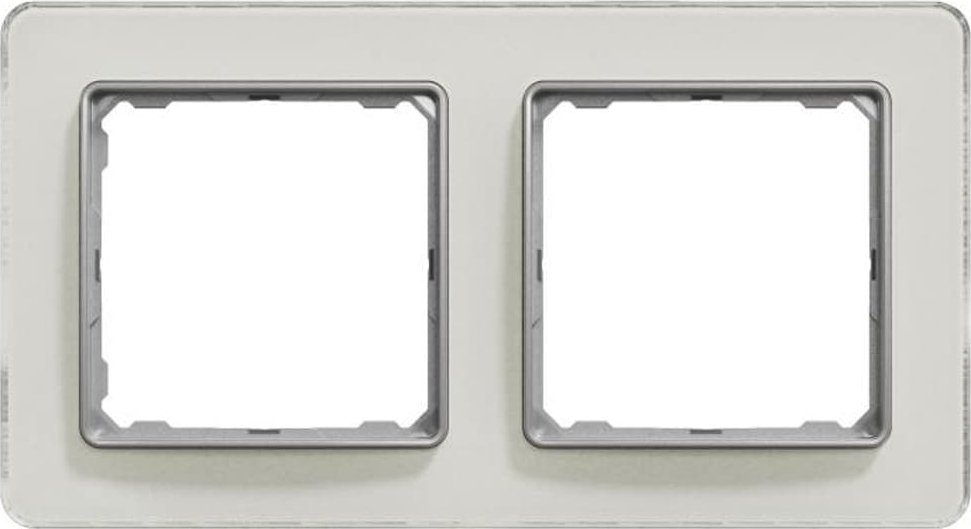 Schneider Electric Sedna Elements, Ramka 2-krotna, szkło białe