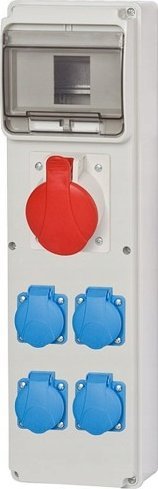 F-Elektro Rozdzielnica 6M ULISSE MAXI 16A/5P, 4x230V IP54