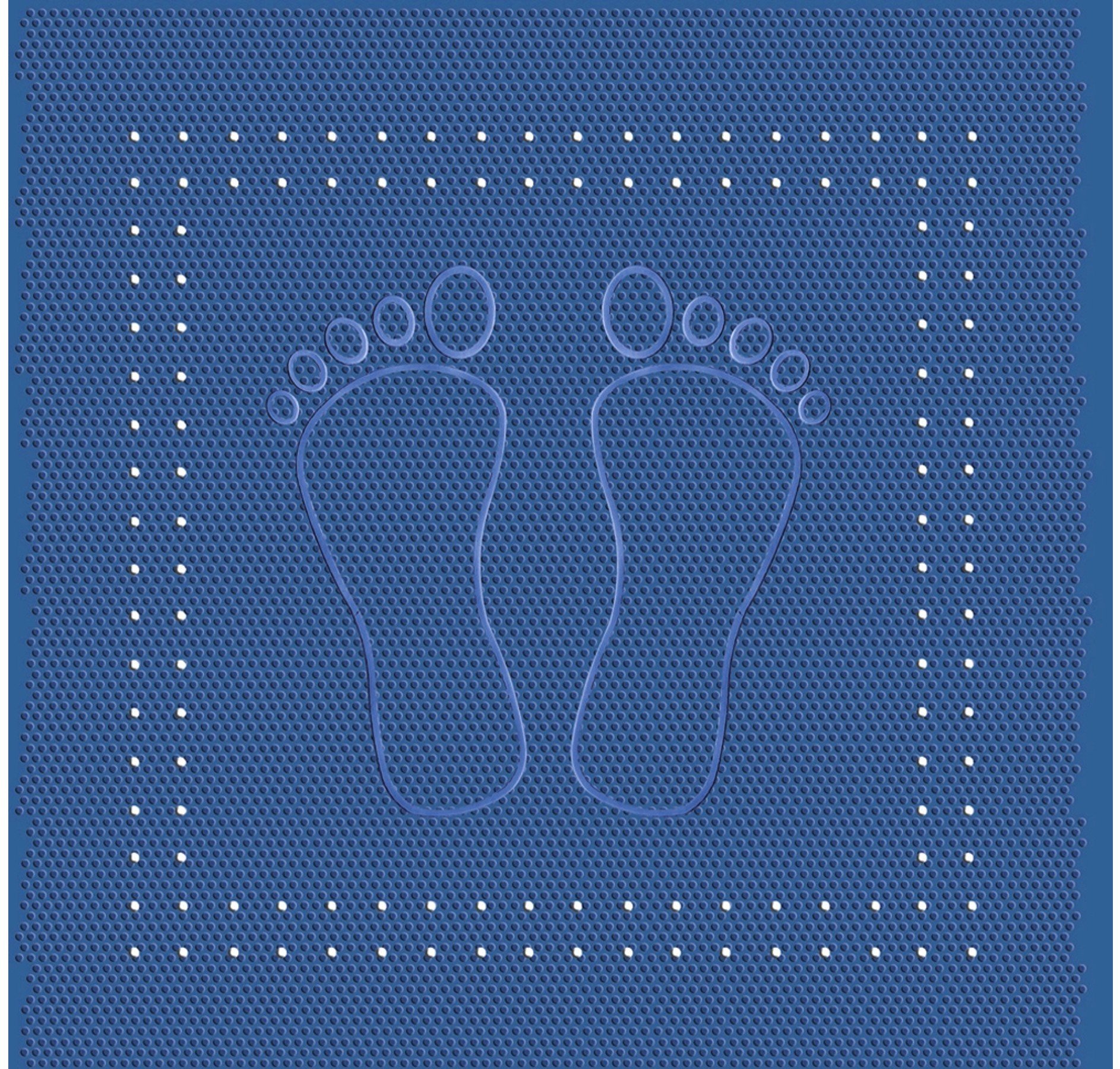 KLEINE WOLKE Foot Mata antypoślizgowa Blau 55x55