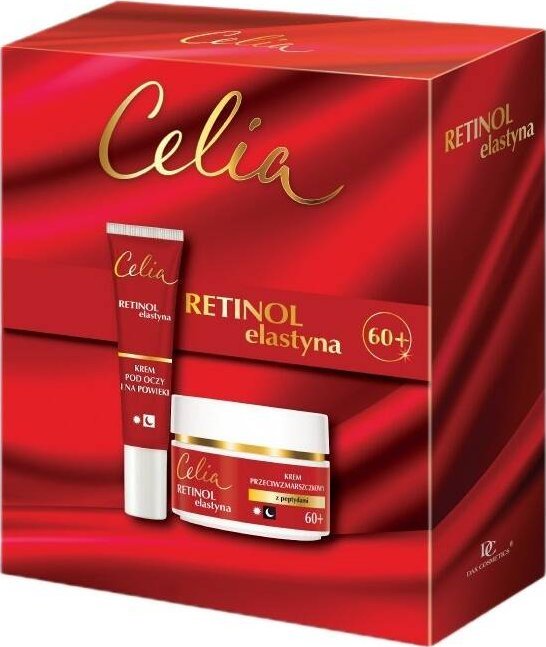 Celia Celia Retinol Elastyna krem do twarzy 60+ 50ml + krem pod oczy i na powieki 15ml