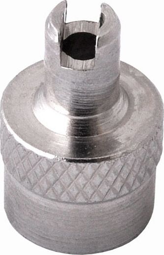 2K Kapturek wentyla metalowy z kluczem do regulacji zaworu uniwersalny