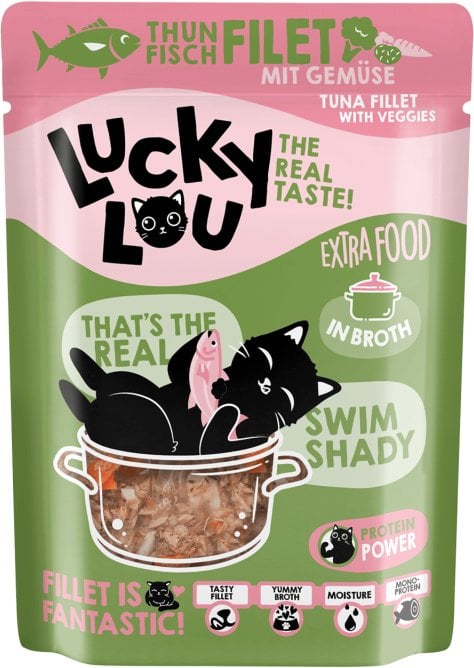Lucky Lou Extrafood Tuńczyk i warzywa w bulionie saszetka 70g
