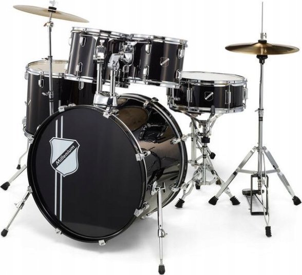 Zestaw Millenium Focus 22 Drum Komplet Perkusyjny dla Początkujących Czarny