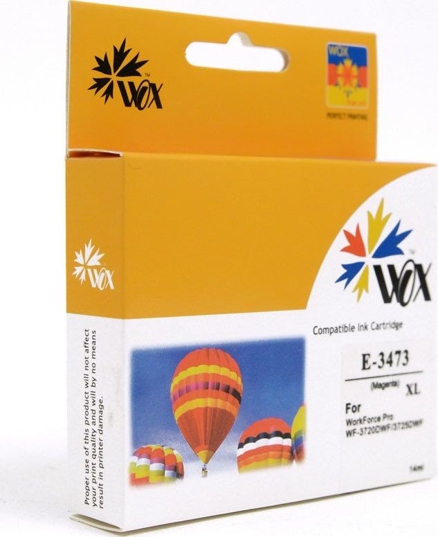 Tusz THI Zgodny Tusz Magenta do Epson WF-3720 WF-3725 / T3473 34XL C13T34734010 / Czerwony / 10.8ml / zamiennik uniwersalny