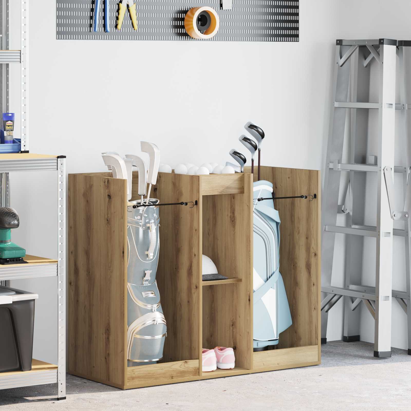 vidaXL Szafka golfowa Gładki dąb rzemieślniczy 102 x 45 x 85,5 cm