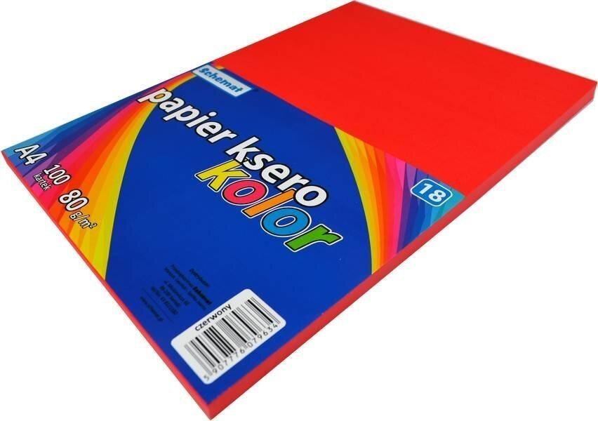 SCHEMAT Papier kserograficzny A4/100K czerwony