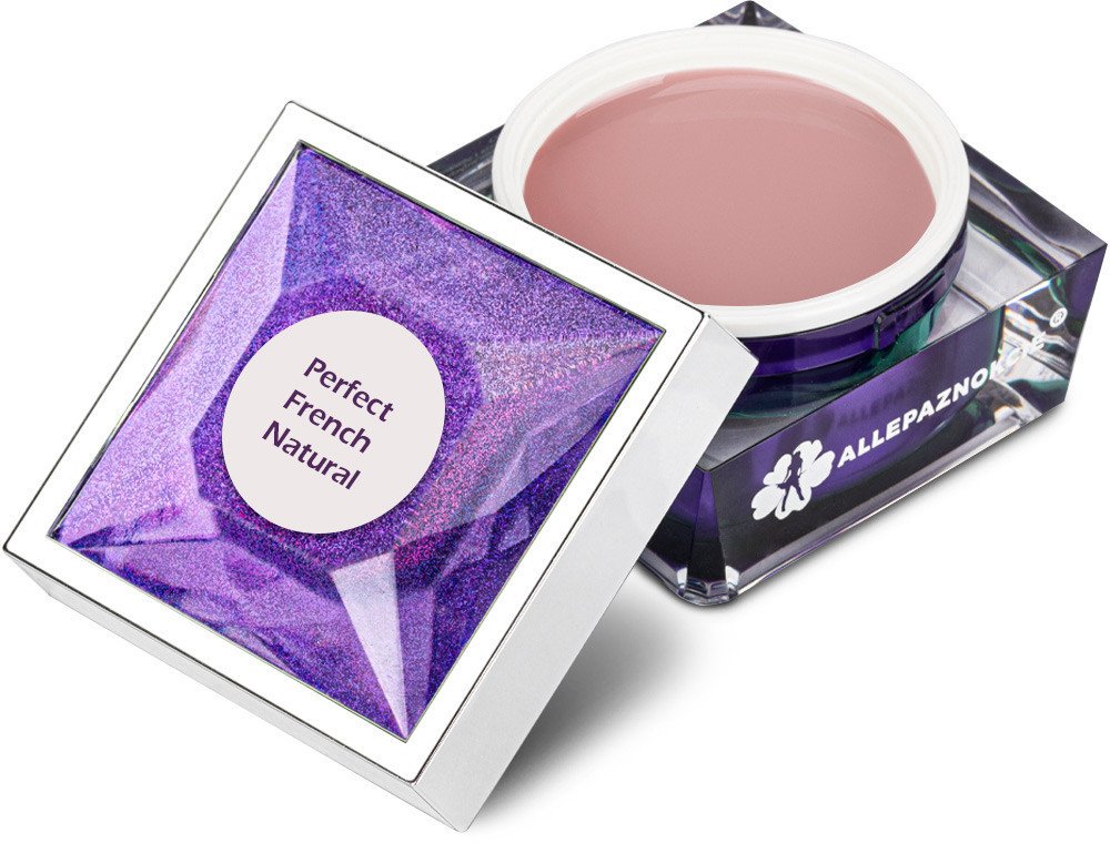 AllePaznokcie Perfect French żel budujący do paznokci samopoziomujący Natural 50g