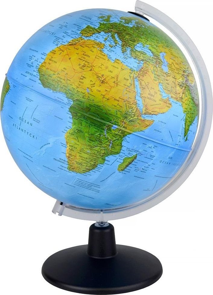 Gaja globus podświetlany fizyczny/ polityczny 25cm