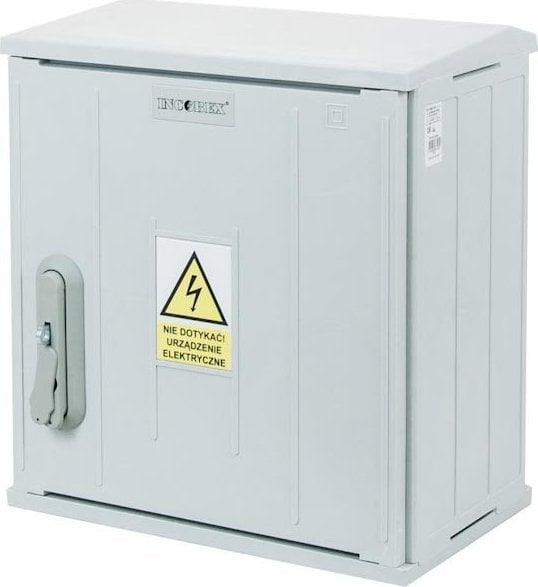 Incobex Obudowa termoutwardzalna IP44 (daszek płaski,zamek na wkładke i kłódkę,cięgna z PCV,zawiasy z PCV) STN 40x42 IOB-31110-01-007