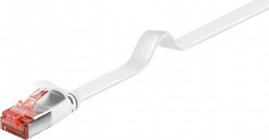 Triton CAT 6 kabel krosowy płaski,U/FTP, biały - Długość kabla 20 m