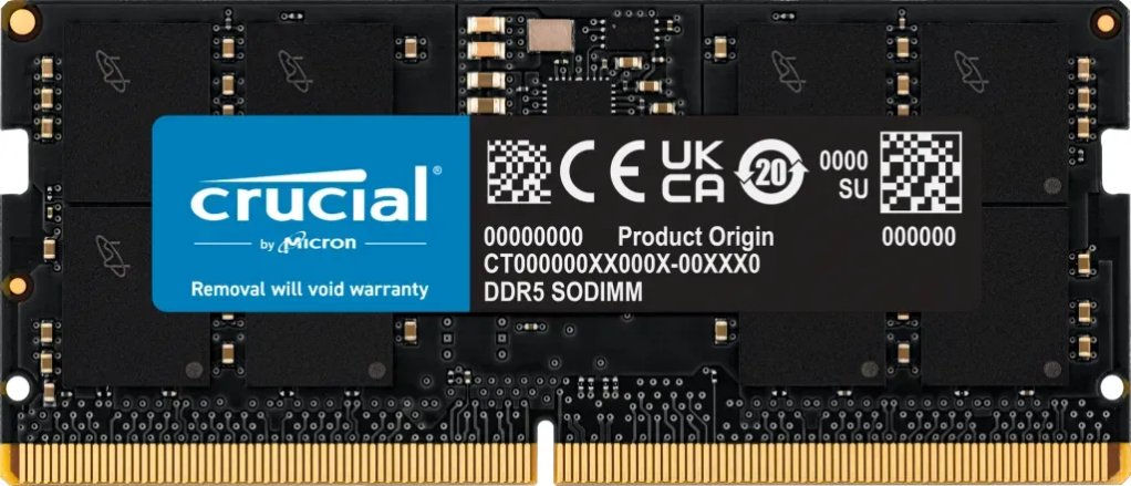 Pamięć do laptopa Crucial SODIMM, DDR5, 64 GB, 5600 MHz, CL46 (CT64G56C46S5)