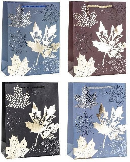 Torebka ozdobna 26x32x10cm hot-stamp mix ROZETTE