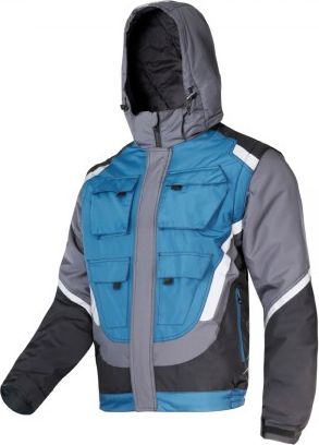 Lahti Pro Kurtka Ocieplana Czarno-szaro-turkusowa z Odblaskami M (L4092402)
