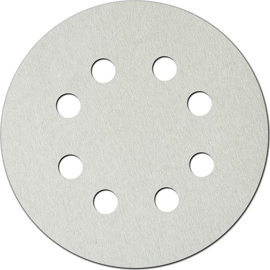 Dedra Tarczki ścierne białe 180mm, gradacja 100, rzep, kpl 5szt