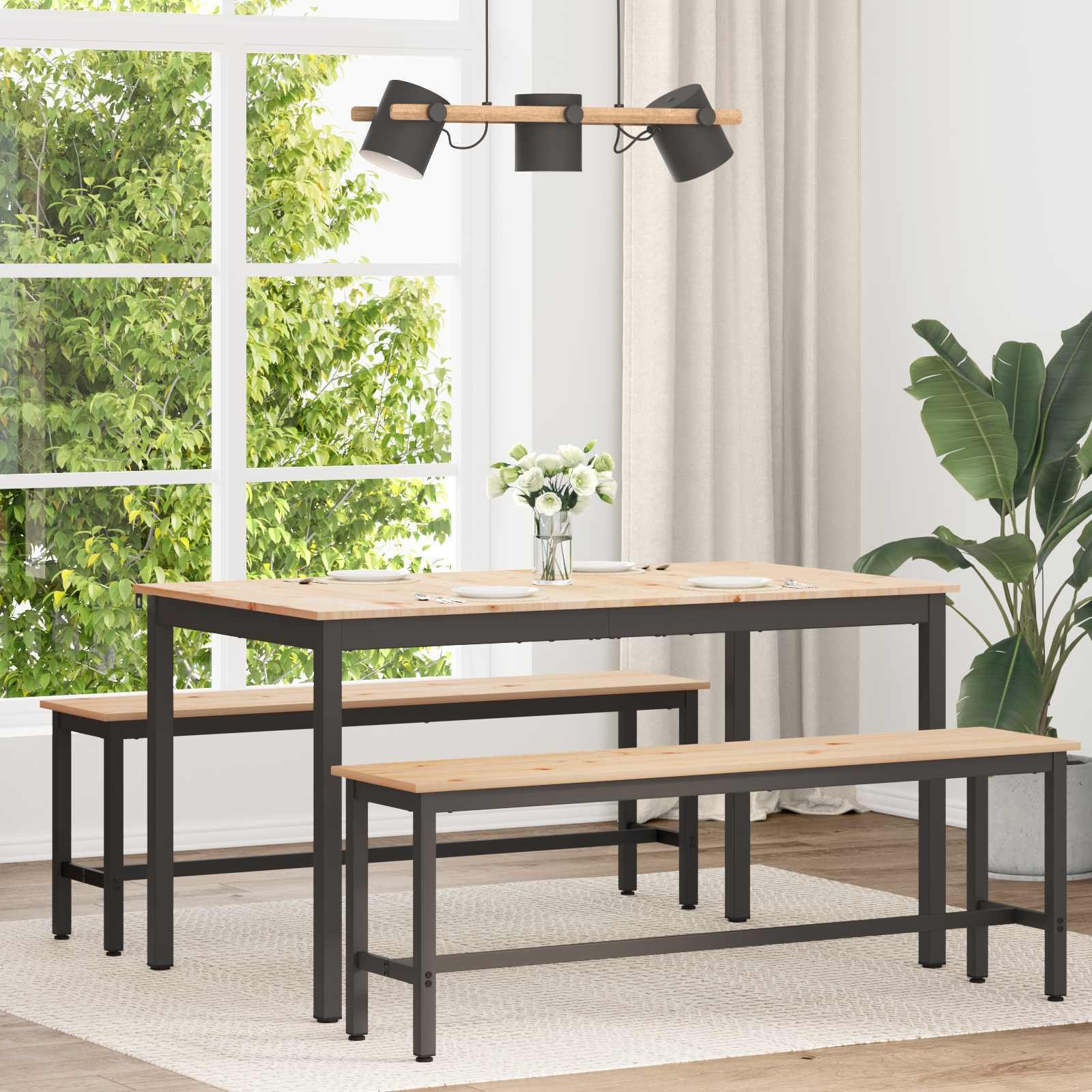 vidaXL Stół 140 x 80 x 75 cm Lekkie drewno sosnowe