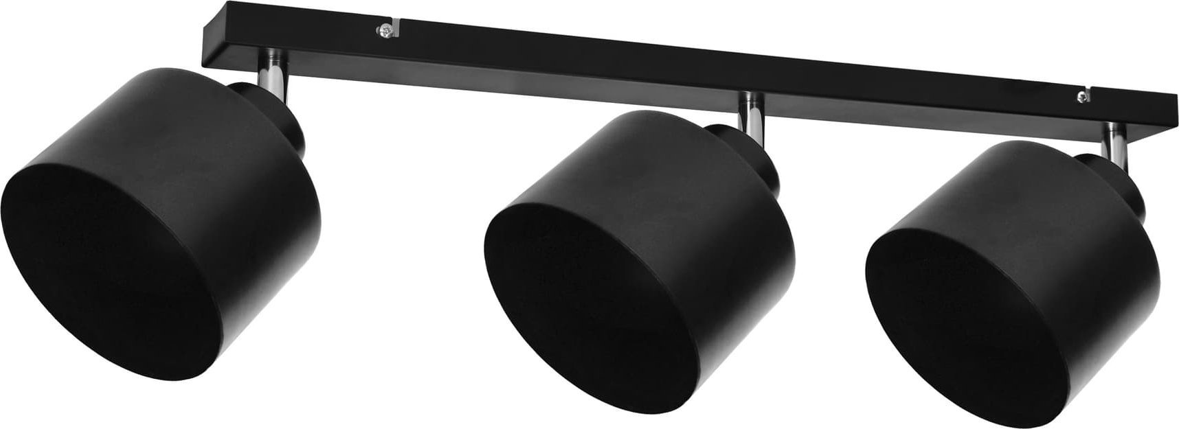 Lampa sufitowa Orno LISA oprawa ścienno-sufitowa, moc max. 3x60W, E27, czarna, listwa