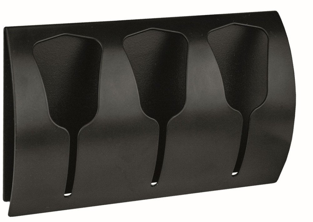 KLEINE WOLKE Tulip Wieszak na ręczniki 3 czarny