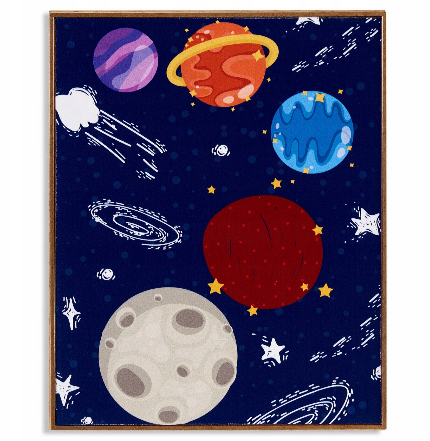 Plakat w ramce kosmos PLANET, 41,2 x 51,5 cm