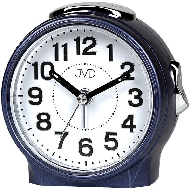 Budzik JVD SRP9604.1 9,5 cm drzemka podświetlenie cichy chód .