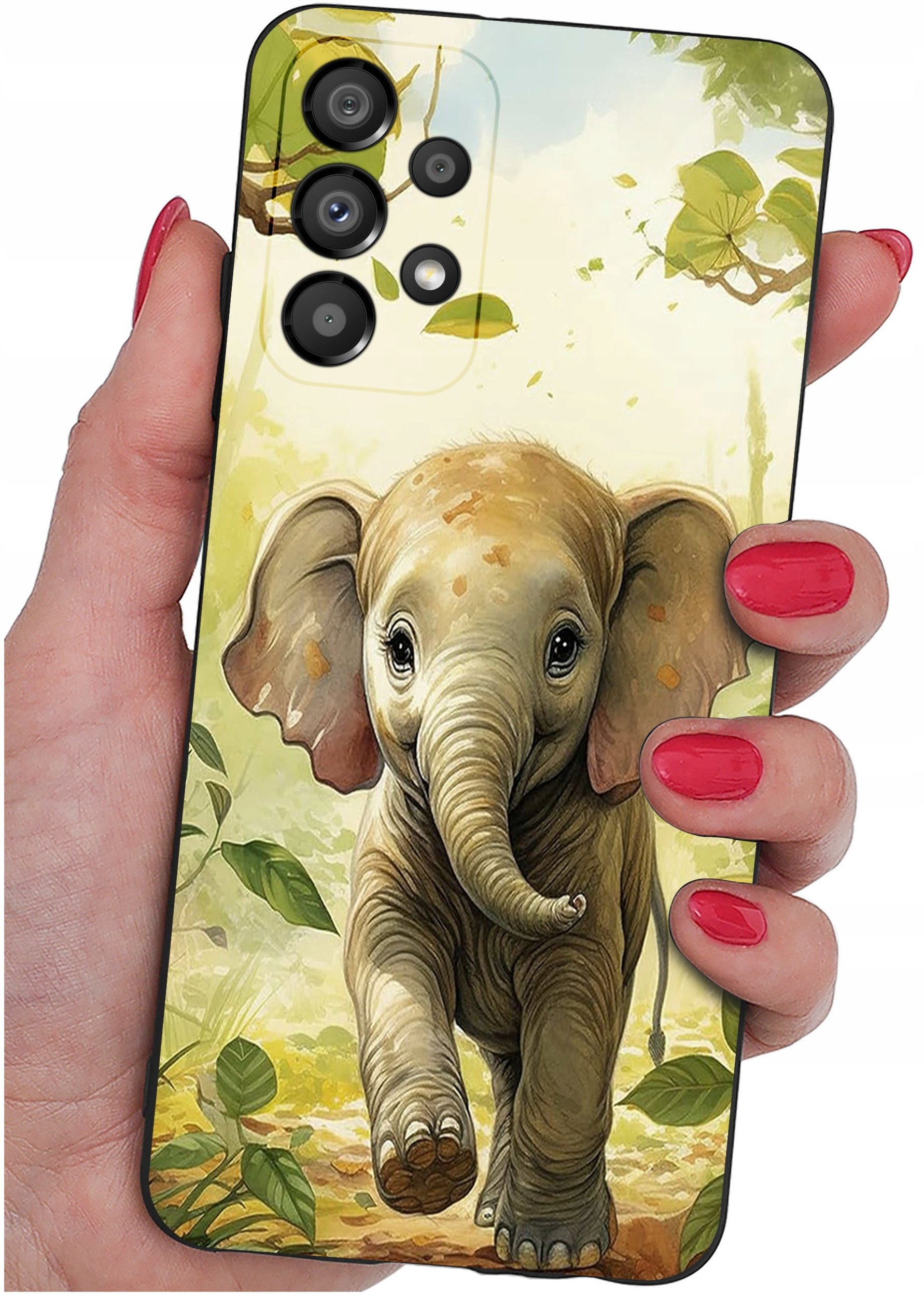 Etui do Samsung A32 4G | WZORY | SILIKONOWE MATT SZKŁO 9H