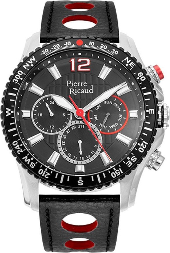 Zegarek Pierre Ricaud Zegarek męski Pierre Ricaud P97222.Y254QFR czarny