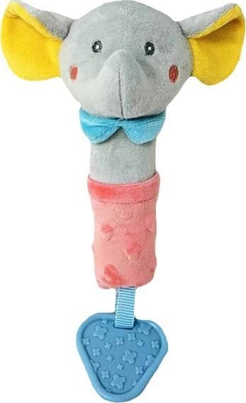 Tulilo Zabawka z dwiękiem Słonik brzoskwiniowo-szary 17 cm