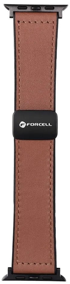 Pasek do Apple Watch Forcell F-Design FA21 magnetyczny skóra ekologiczna 38 / 40 / 41 mm brązowy