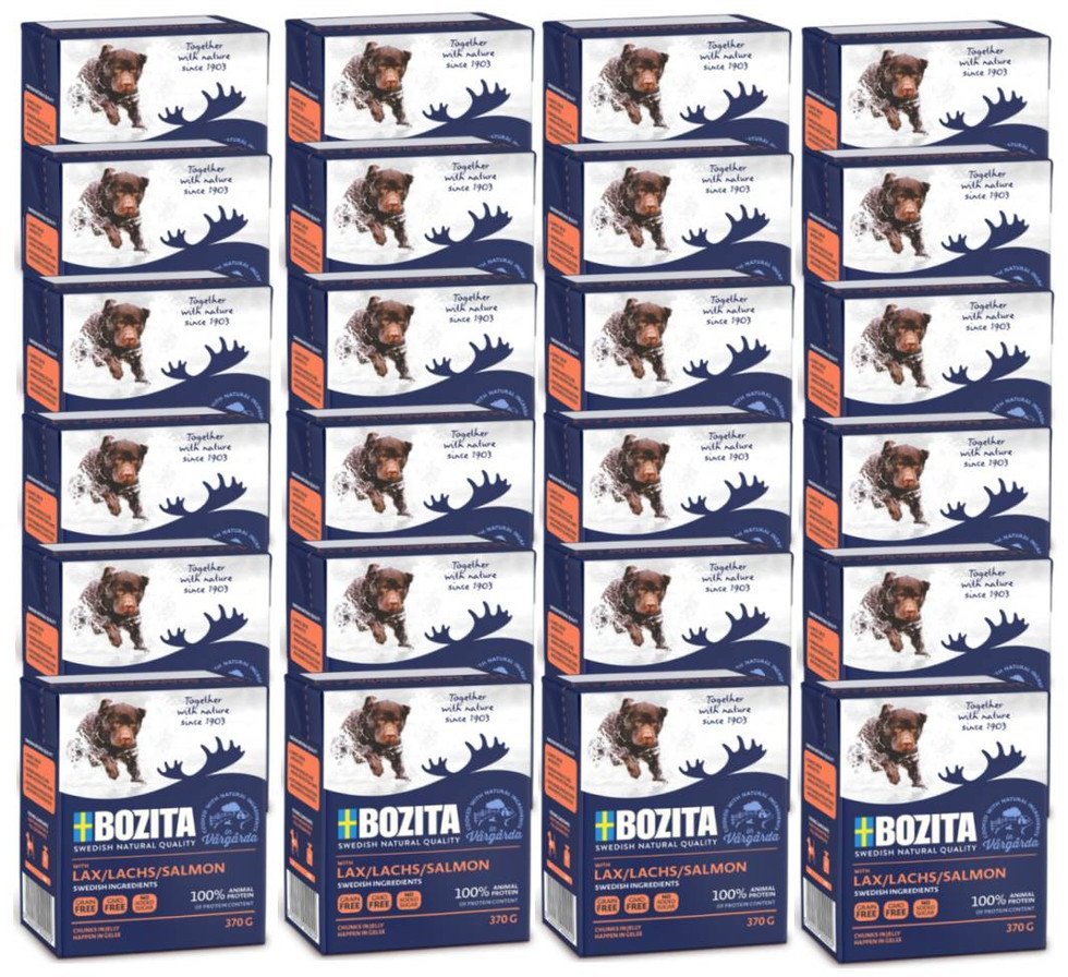 BOZITA Dog: Łosoś w galarecie 24x370g