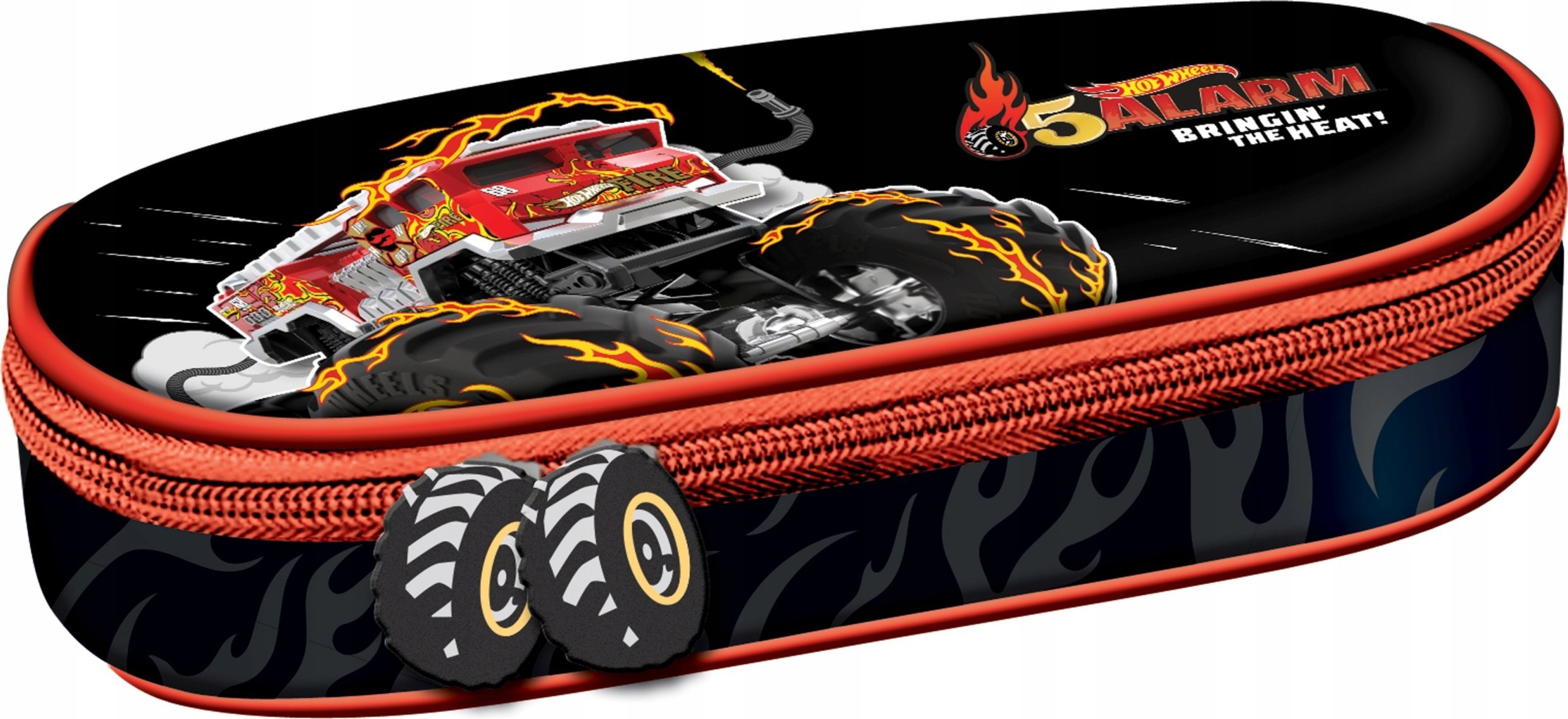 Piórnik MAJEWSKI Piórnik saszetka usztywniona z wewnętrzną klapką ST.RIGHT PC-01 Hot Wheels