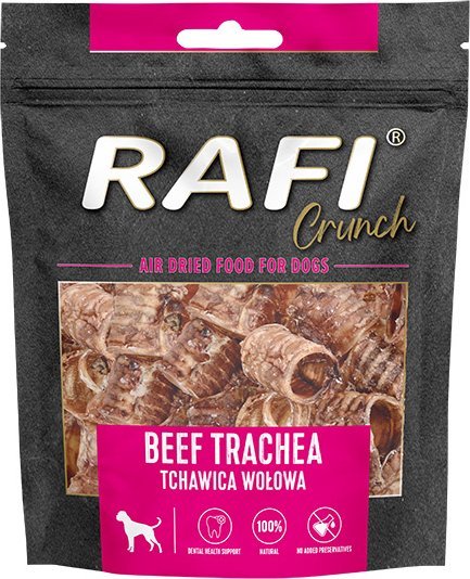 Rafi Crunch Gryzaki naturalne Przysmak dla psa tchawica wołowa 5 szt