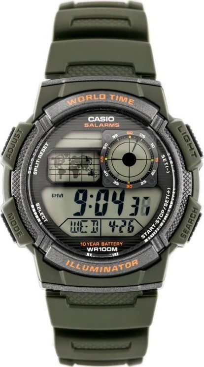 Zegarek ZEGAREK MĘSKI CASIO AE-1000W 3AV (zd073b) - WORLD TIME